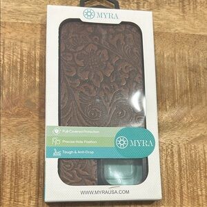 Myra Bag Embossed Brown IPhone 13 Pro Max new in box